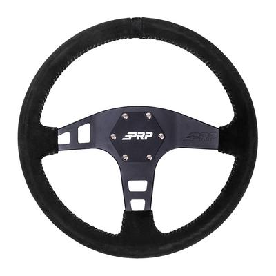 PRP Flat Suede Steering Wheel (Black) - G220